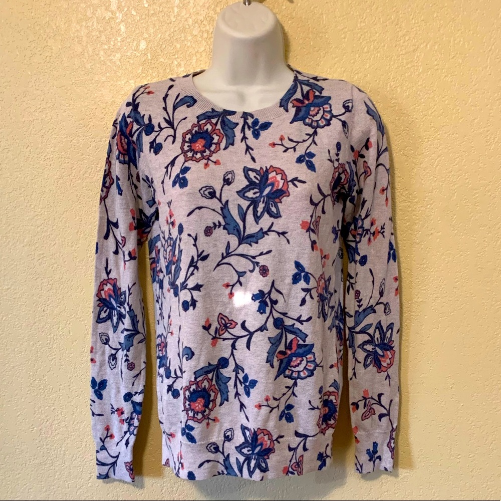 Floral sweater